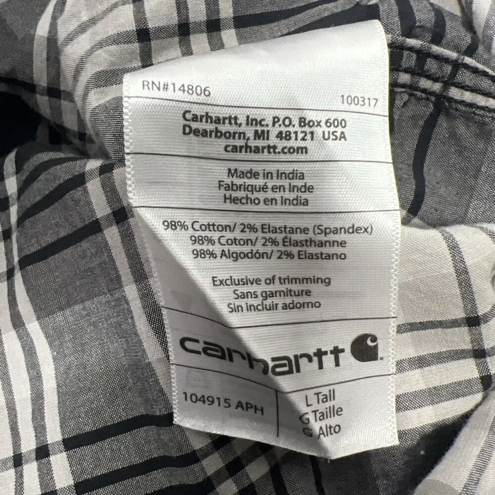 Carhartt Rugged Flex Relaxed Fit Button Up Large Tall - Picture 6 of 8